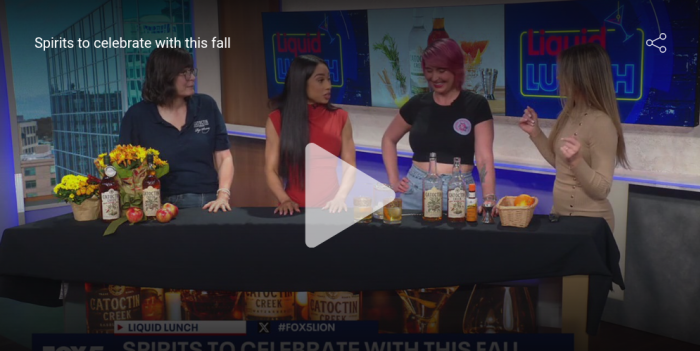 Becky and Avalon on Fox 5 DC Liquid Lunch