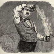 Jerry Thomas and the Blue Blazer Cocktail, ca 1870