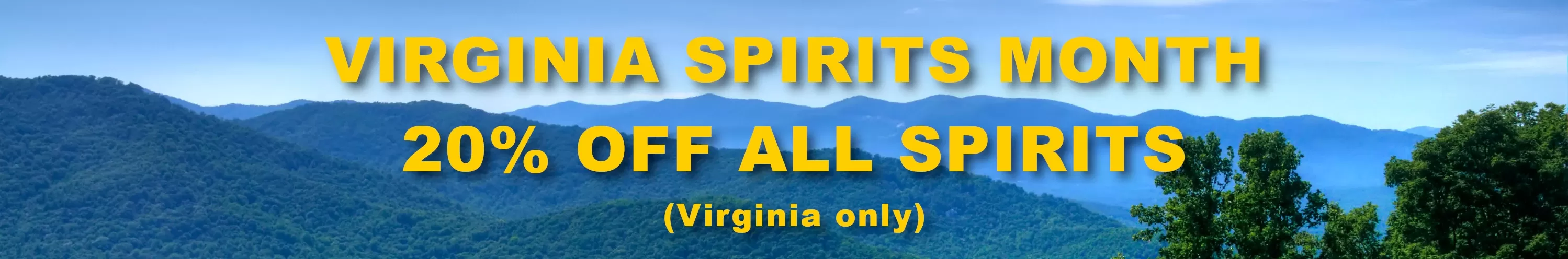 Virginia Spirits Month 20% Off All Spirits